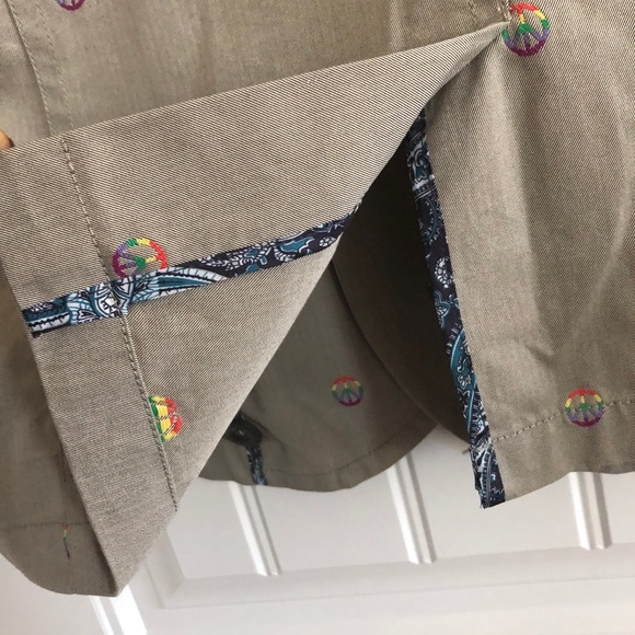 John Lennon Men’s Blazer Cotton Khaki Size XXL NWT $180.00 - Picture 8 of 13